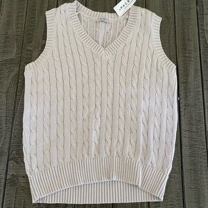 NWT Purple Brandy Melville Cable Knit Sweater Vest